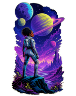 Terminal Horizon 2099 (Yellow) - GenX Terminal Space Landscape Collection