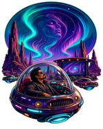 Cosmic Drive-In - GenX Terminal Space Landscape Collection