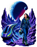 Lunar Rail - GenX Terminal Space Landscape Collection