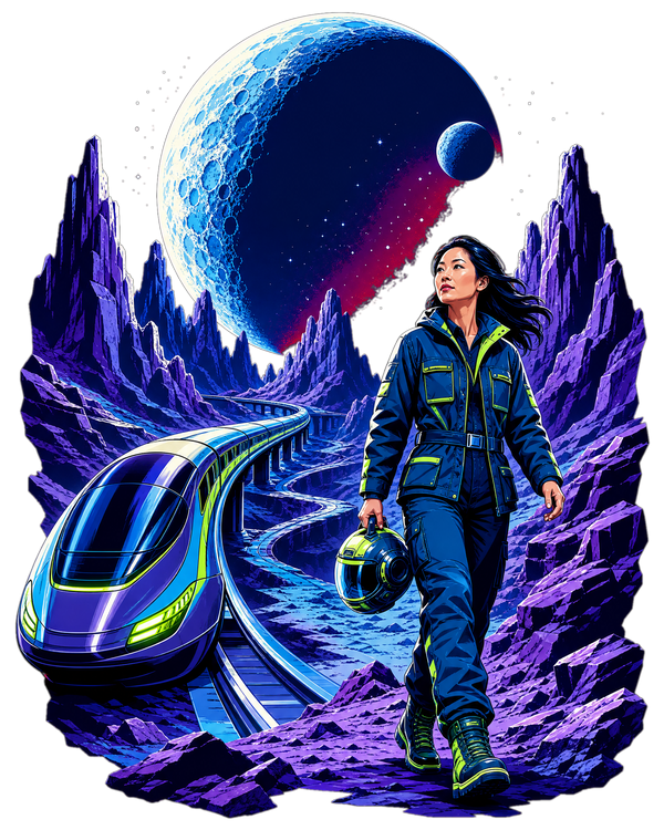 Lunar Rail - GenX Terminal Space Landscape Collection