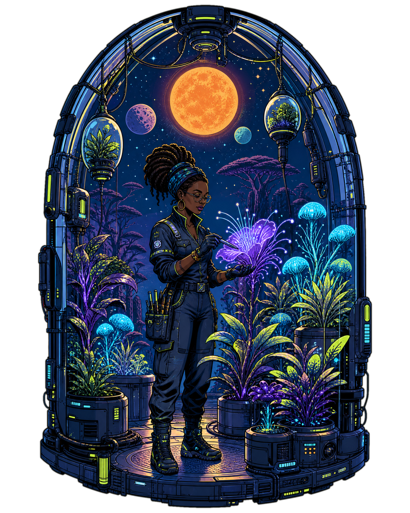 Solar Garden - GenX Terminal Space Landscape Collection