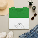 Capybara Relaxing — Coloring Book Art Tee