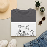 Cute Kitten Playing — Coloring Book Art Tee