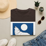 Howling Wolf Silhouette — Coloring Book Art Tee