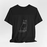 Silent Cat Line Art Tee