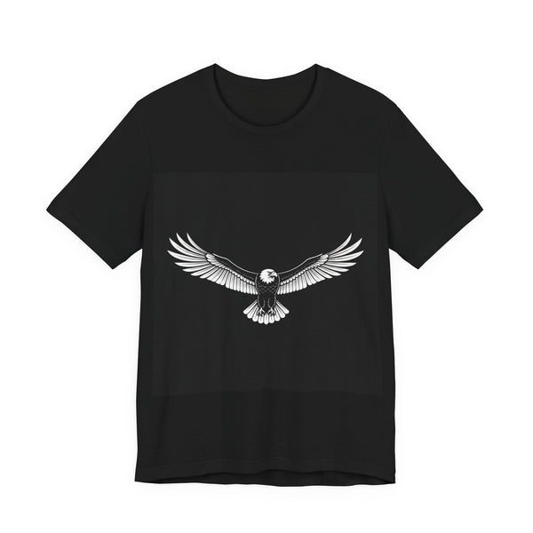 Eagle In Flight Line Art Tee