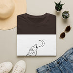 Howling Wolf Silhouette — Coloring Book Art Tee