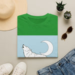 Howling Wolf Silhouette — Coloring Book Art Tee