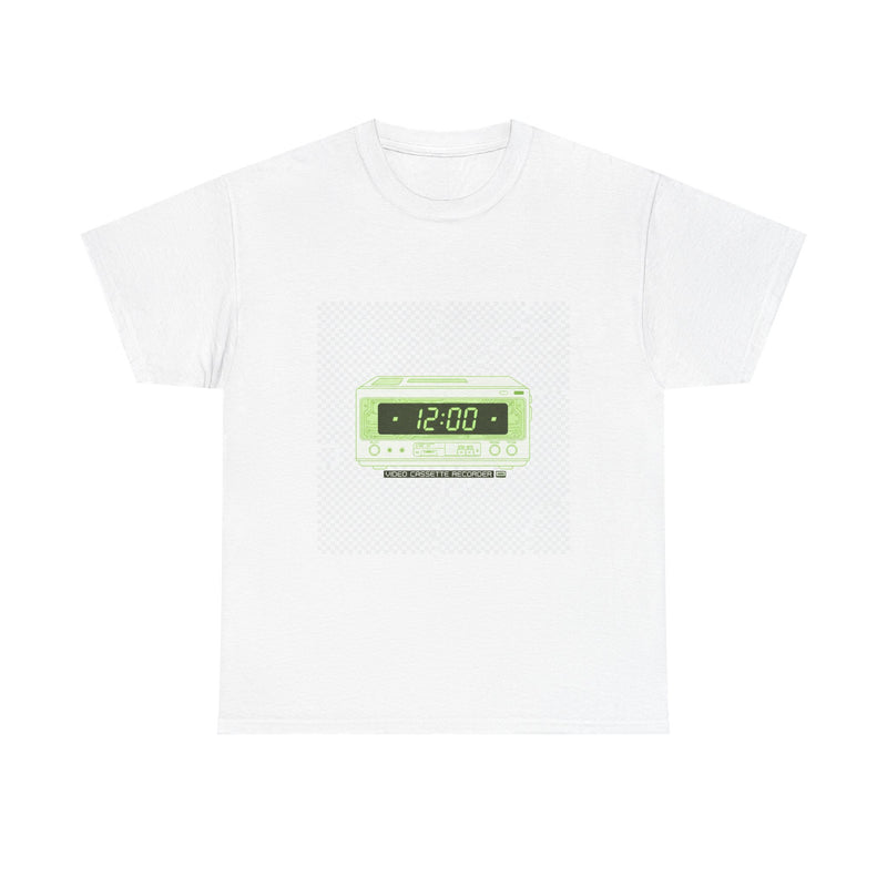 VCR Blinking 12:00 Tee | Classic