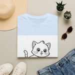 Cute Kitten Playing — Coloring Book Art Tee