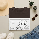 Howling Wolf Silhouette — Coloring Book Art Tee