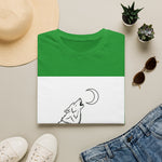 Howling Wolf Silhouette — Coloring Book Art Tee