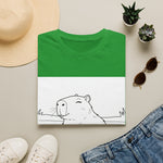 Capybara Relaxing — Coloring Book Art Tee