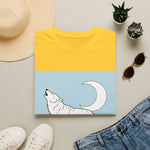 Howling Wolf Silhouette — Coloring Book Art Tee
