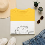 Capybara Relaxing — Coloring Book Art Tee