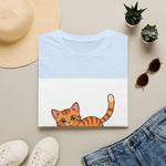 Orange Tabby Cat Peekaboo T-Shirt
