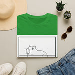 Capybara Relaxing — Coloring Book Art Tee
