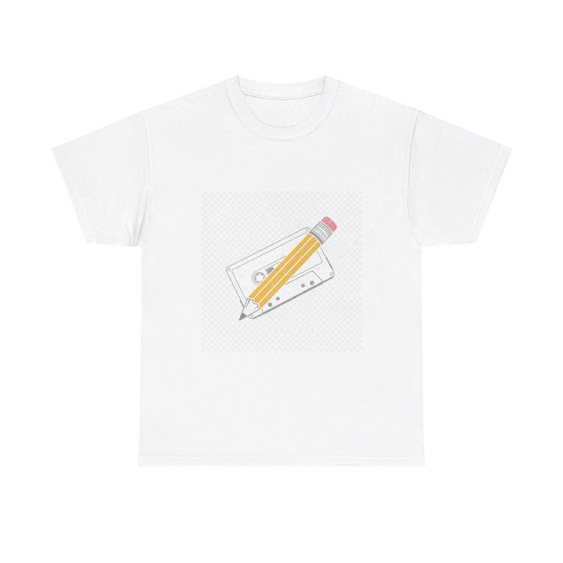The Pencil & Cassette Tee | Classic