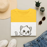 Cute Kitten Playing — Coloring Book Art Tee