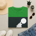 White Wolf Howling At Moon Graphic Tee