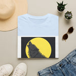 Howling Wolf Silhouette — Coloring Book Art Tee