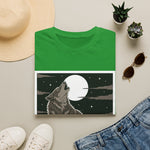 Howling Wolf Silhouette — Coloring Book Art Tee