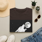 Howling Wolf Silhouette — Coloring Book Art Tee