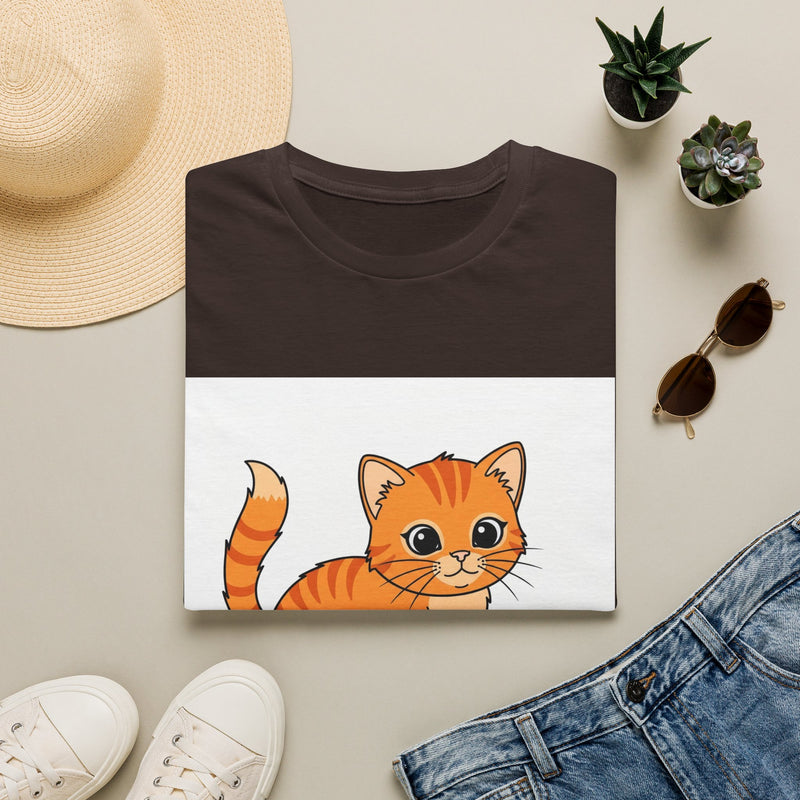 Cute Kitten Playing — Coloring Book Art Tee