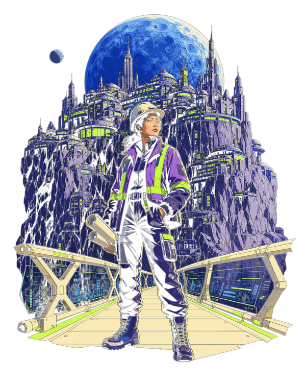 Far Side City - GenX Terminal Space Landscape Collection