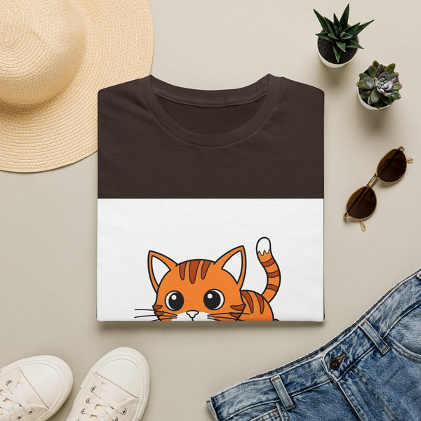 Cute Kitten Playing — Coloring Book Art Tee