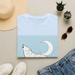 Howling Wolf Silhouette — Coloring Book Art Tee