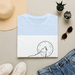 Howling Wolf Silhouette — Coloring Book Art Tee