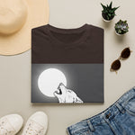 Howling Wolf Silhouette — Coloring Book Art Tee
