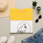 Howling Wolf Silhouette — Coloring Book Art Tee