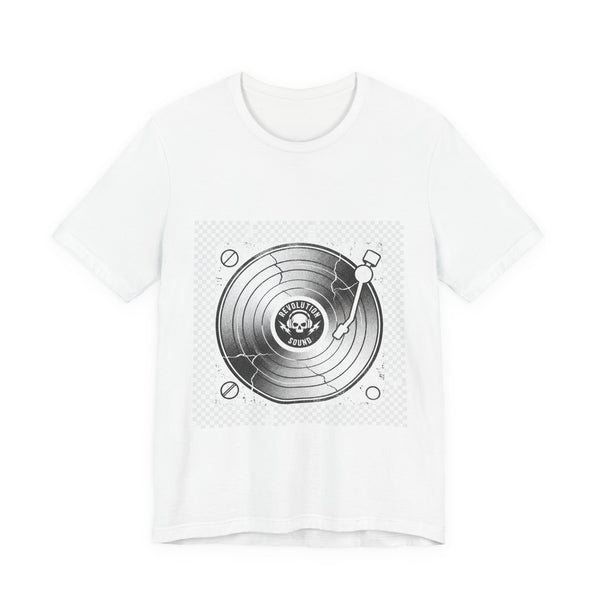 Record Player Vinyl Grunge Tee | Premium