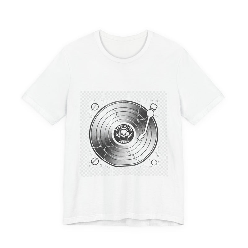 Record Player Vinyl Grunge Tee | Premium