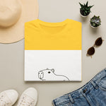 Capybara Relaxing — Coloring Book Art Tee