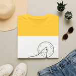 Howling Wolf Silhouette — Coloring Book Art Tee