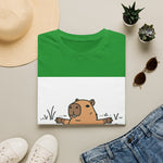Capybara Relaxing — Coloring Book Art Tee