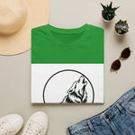 Howling Wolf Silhouette — Coloring Book Art Tee