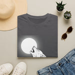 Howling Wolf Silhouette — Coloring Book Art Tee