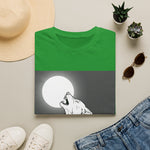 Howling Wolf Silhouette — Coloring Book Art Tee