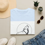 Howling Wolf Silhouette — Coloring Book Art Tee