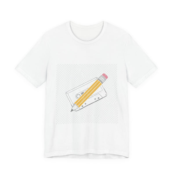 The Pencil & Cassette Tee | Premium