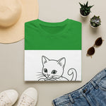 Cute Kitten Playing — Coloring Book Art Tee