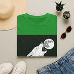 Howling Wolf Silhouette — Coloring Book Art Tee