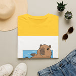 Capybara Relaxing — Coloring Book Art Tee