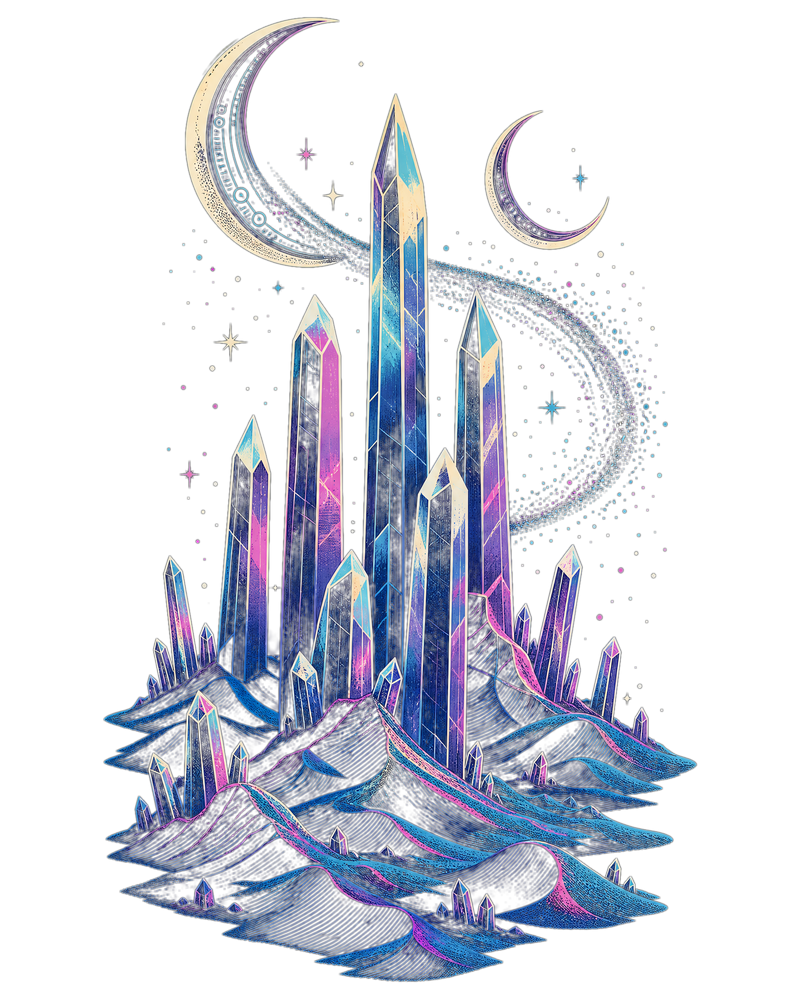 Crystal Dunes - GenX Terminal Space Landscape Collection