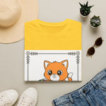 Cute Orange Fox Coloring Book Art T-Shirt