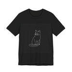 Silent Cat Line Art Tee